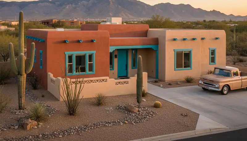 Finished exterior house painting in El Paso TX showing smooth, UV-resistant, durable coatings