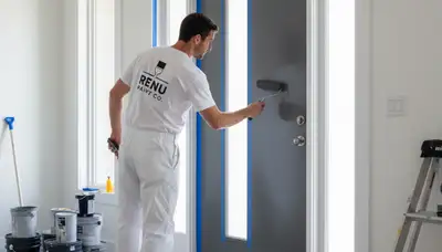 Professional door painting and refinishing in El Paso, TX with UV-resistant exterior finishes