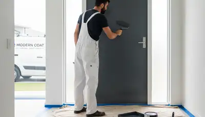 Professional door painting and refinishing by expert house painters in El Paso, TX