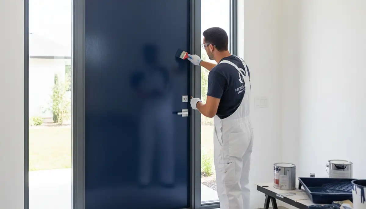Professional door painting and refinishing in El Paso, TX with UV-resistant exterior finish