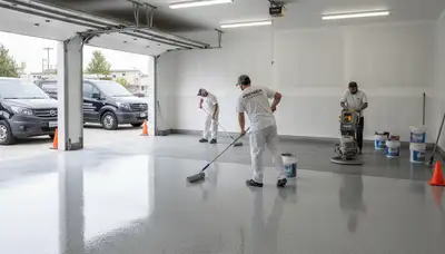 Professional garage floor coating in El Paso TX with durable, desert-tough epoxy finish