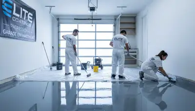 Professional garage floor coating in El Paso TX for durable, dust-resistant concrete finish