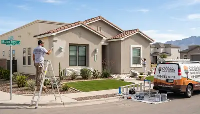 Professional house painters providing exterior home painting services in El Paso, TX