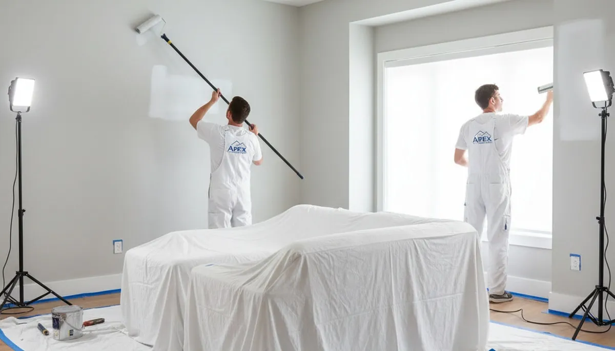 Professional interior house painting in El Paso TX with smooth wall finishes and expert color detail