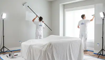 Professional interior house painting in El Paso TX with smooth wall finishes and expert color detail