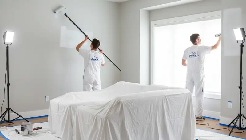 Professional interior house painting in El Paso TX with smooth wall finishes and expert color detail