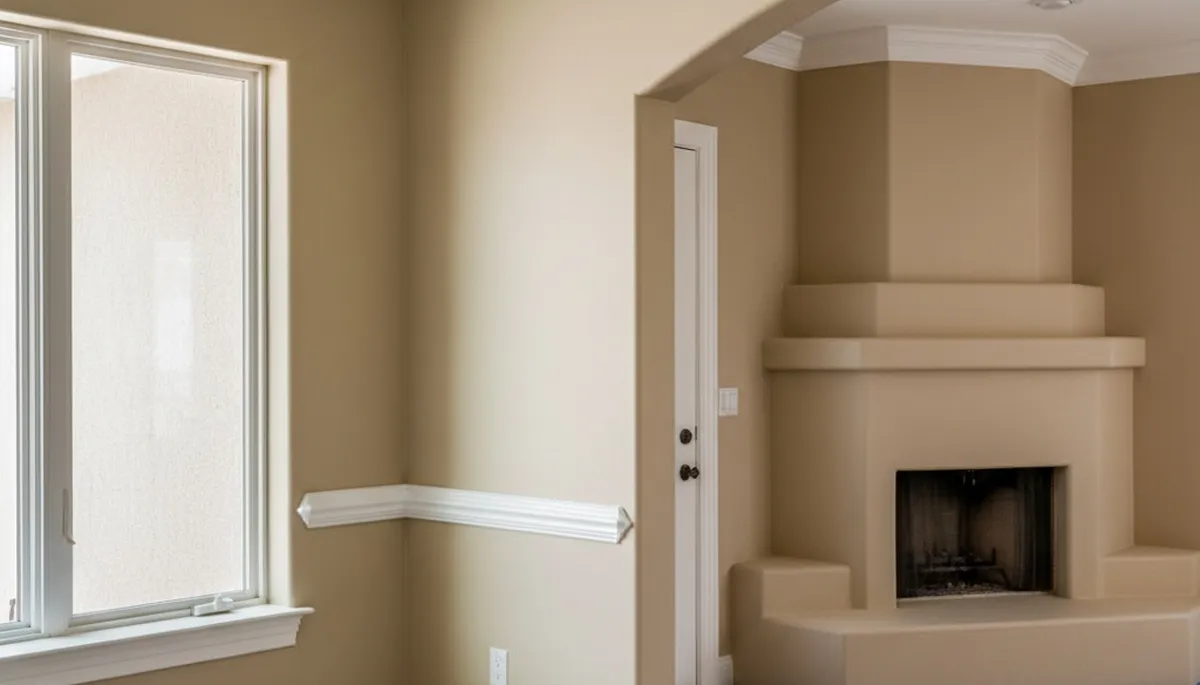 Professional interior trim painting with clean lines and sharp edges in El Paso, TX home