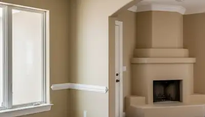 Professional interior trim painting with clean lines and sharp edges in El Paso, TX home