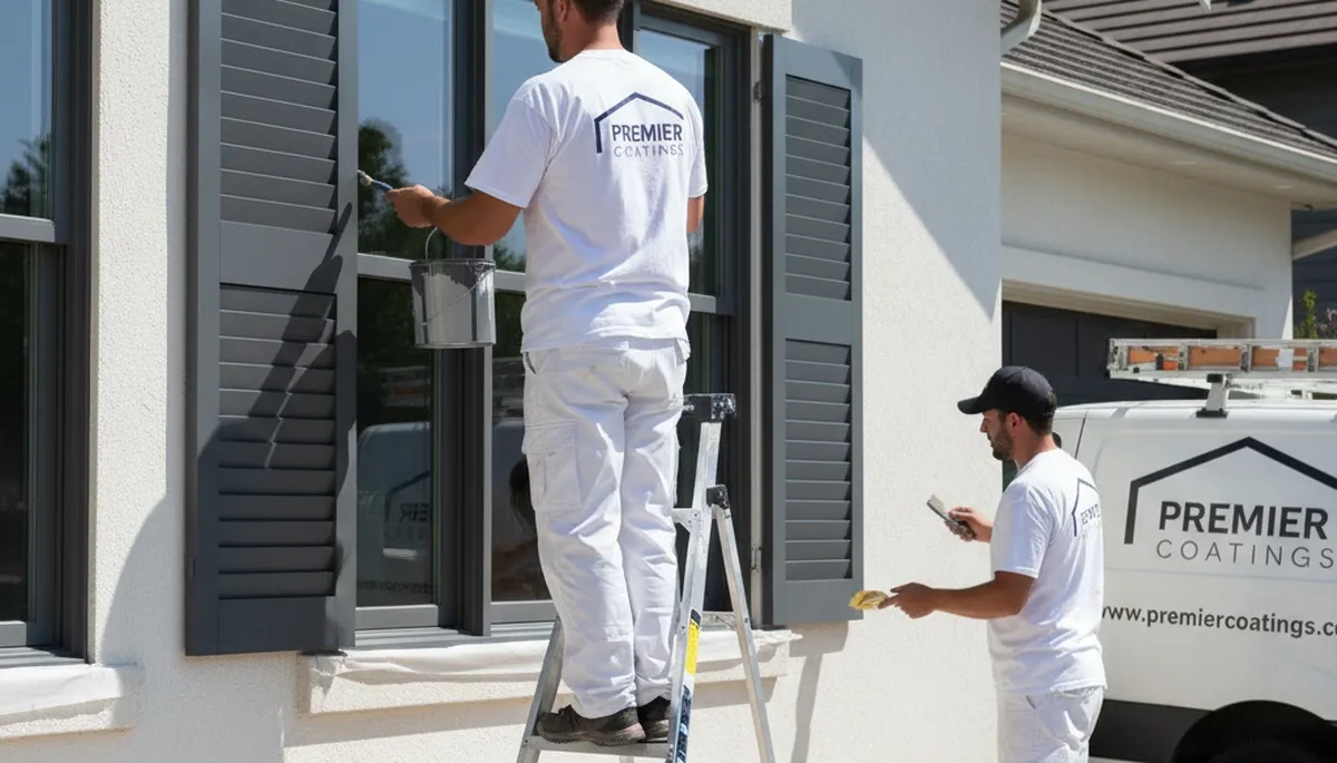 Professional shutter painting in El Paso, TX for durable color and sun‑resistant exterior finish