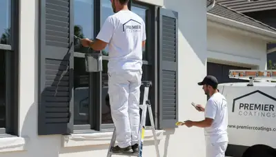 Professional shutter painting in El Paso, TX for durable color and sun‑resistant exterior finish