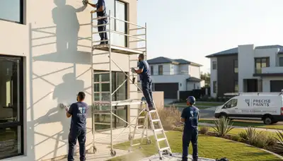 Professional stucco repair on El Paso, TX home exterior by local house-painting experts